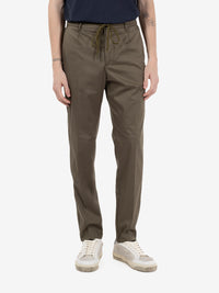 Pantaloni con coulisse verde