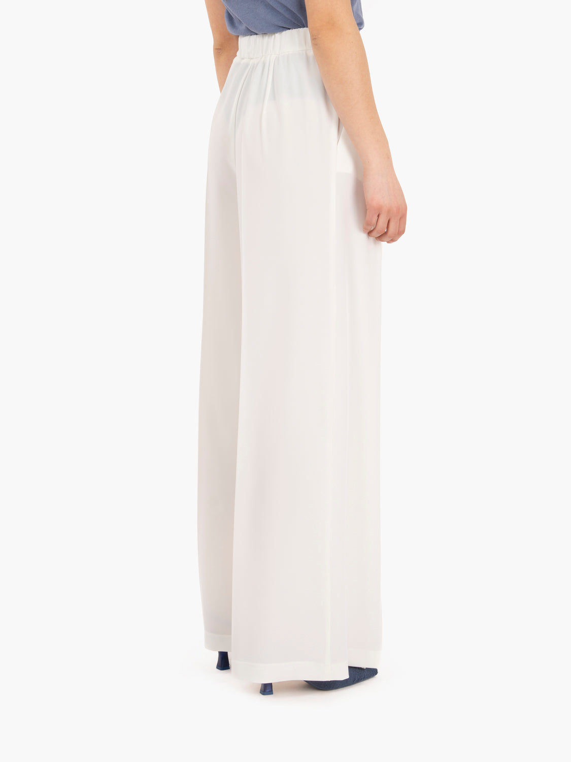 Pantaloni doppia pinces bianchi