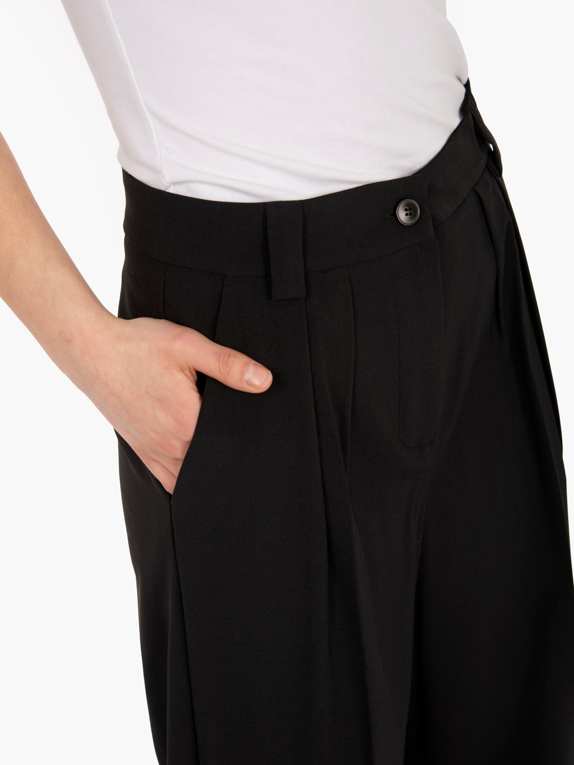 Pantaloni doppia pinces neri