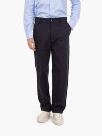 Blue straight trousers