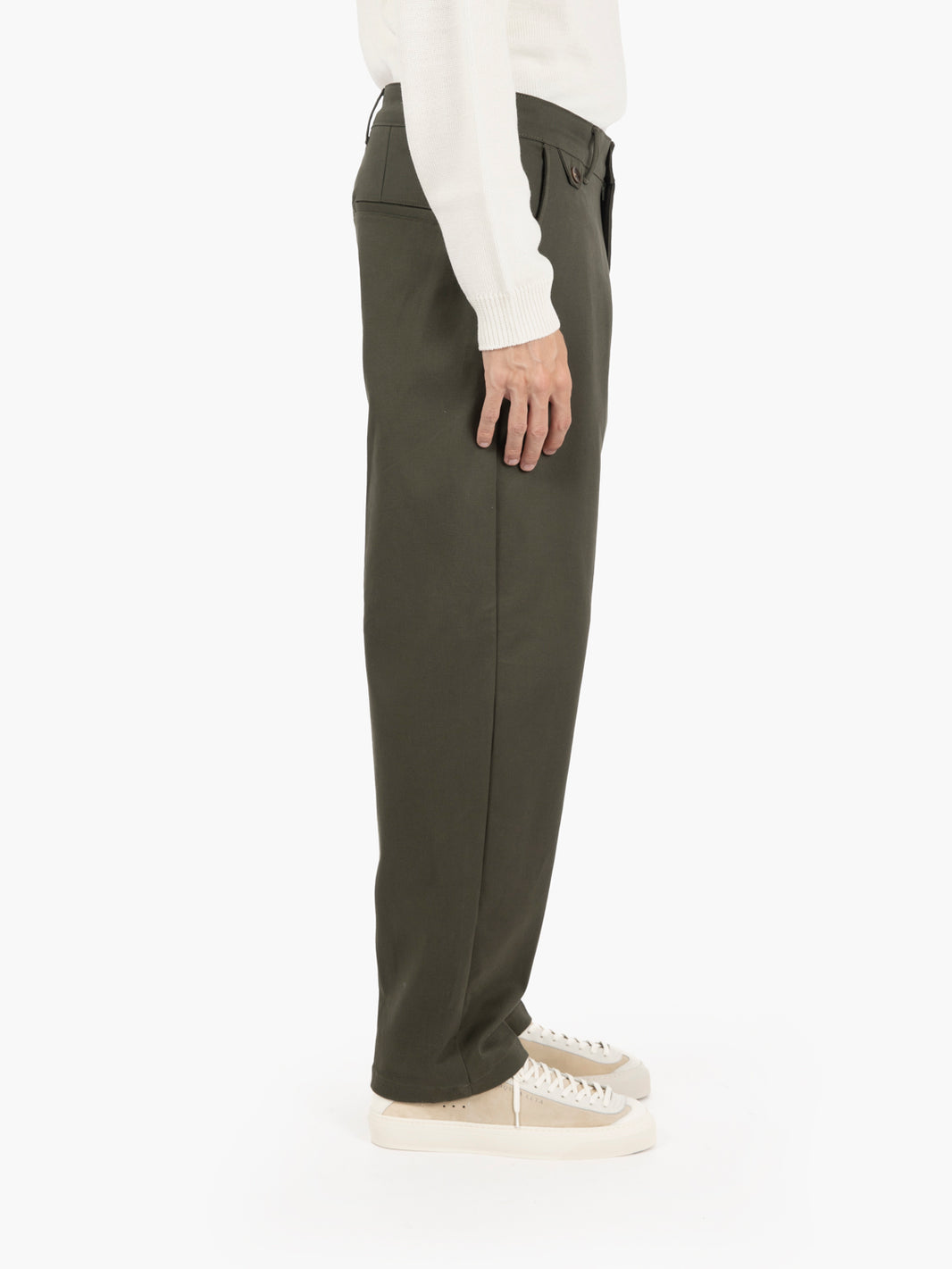 Pantaloni dritto verde