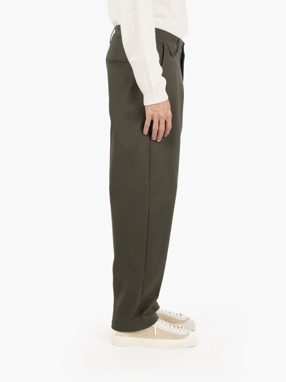 Pantaloni dritto verde