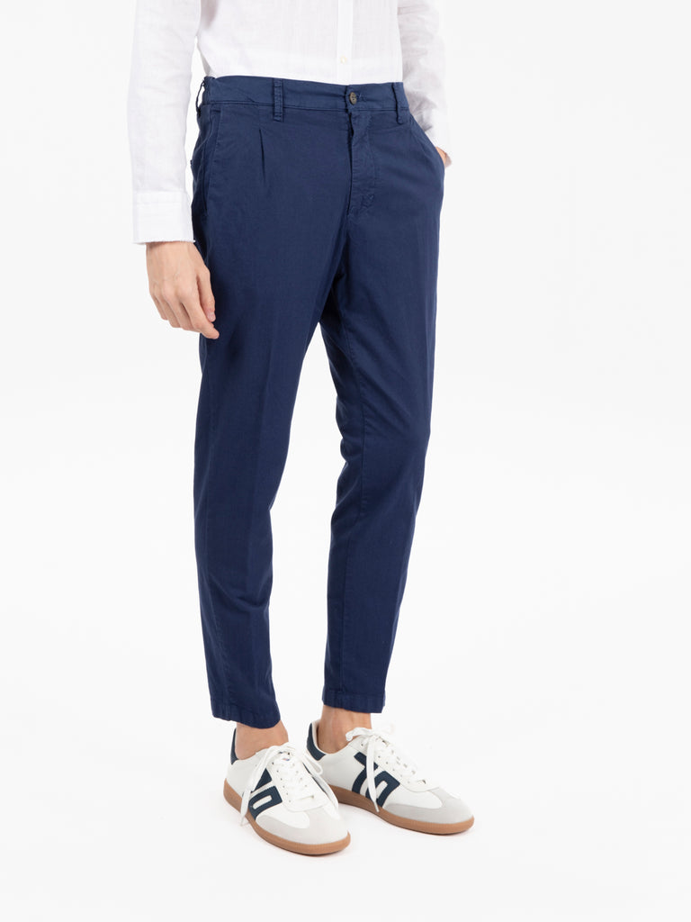 STIMM - Pantaloni elastico vita navy