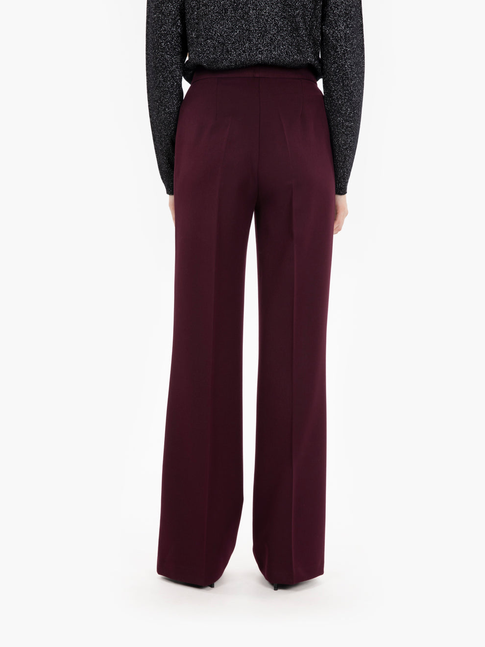 Pantaloni gamba dritta amarone