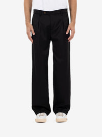 Pantaloni Genny con pinces neri