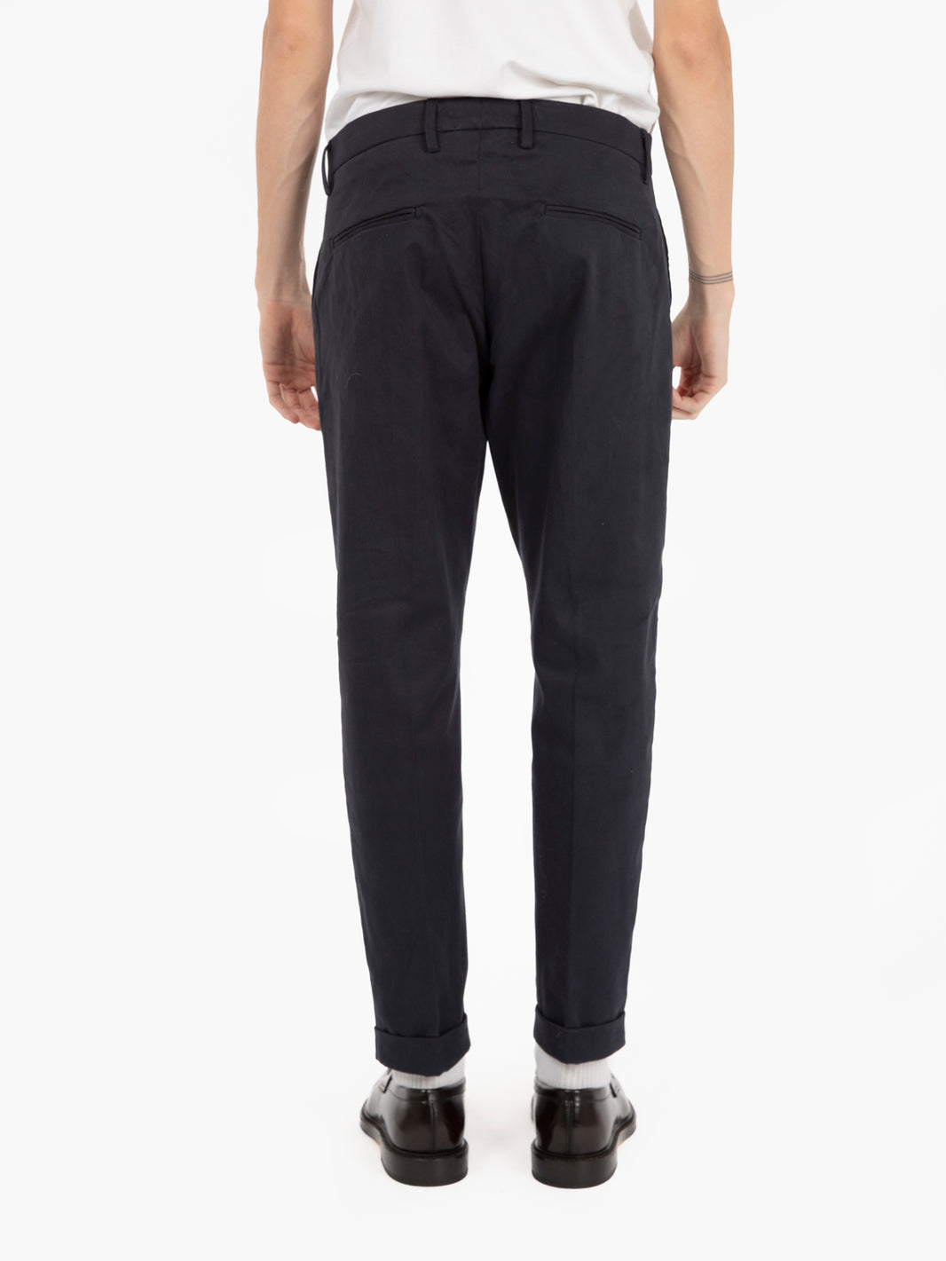 Pantaloni in cotone blu