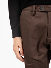 STIMM - Pantaloni in cotone cognac