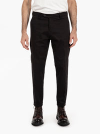 Black cotton trousers