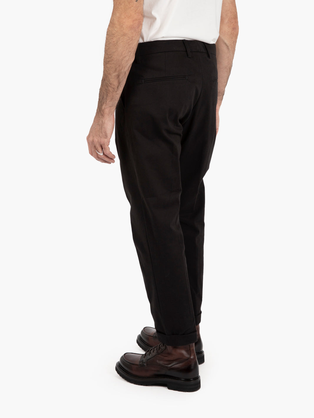 Black cotton trousers