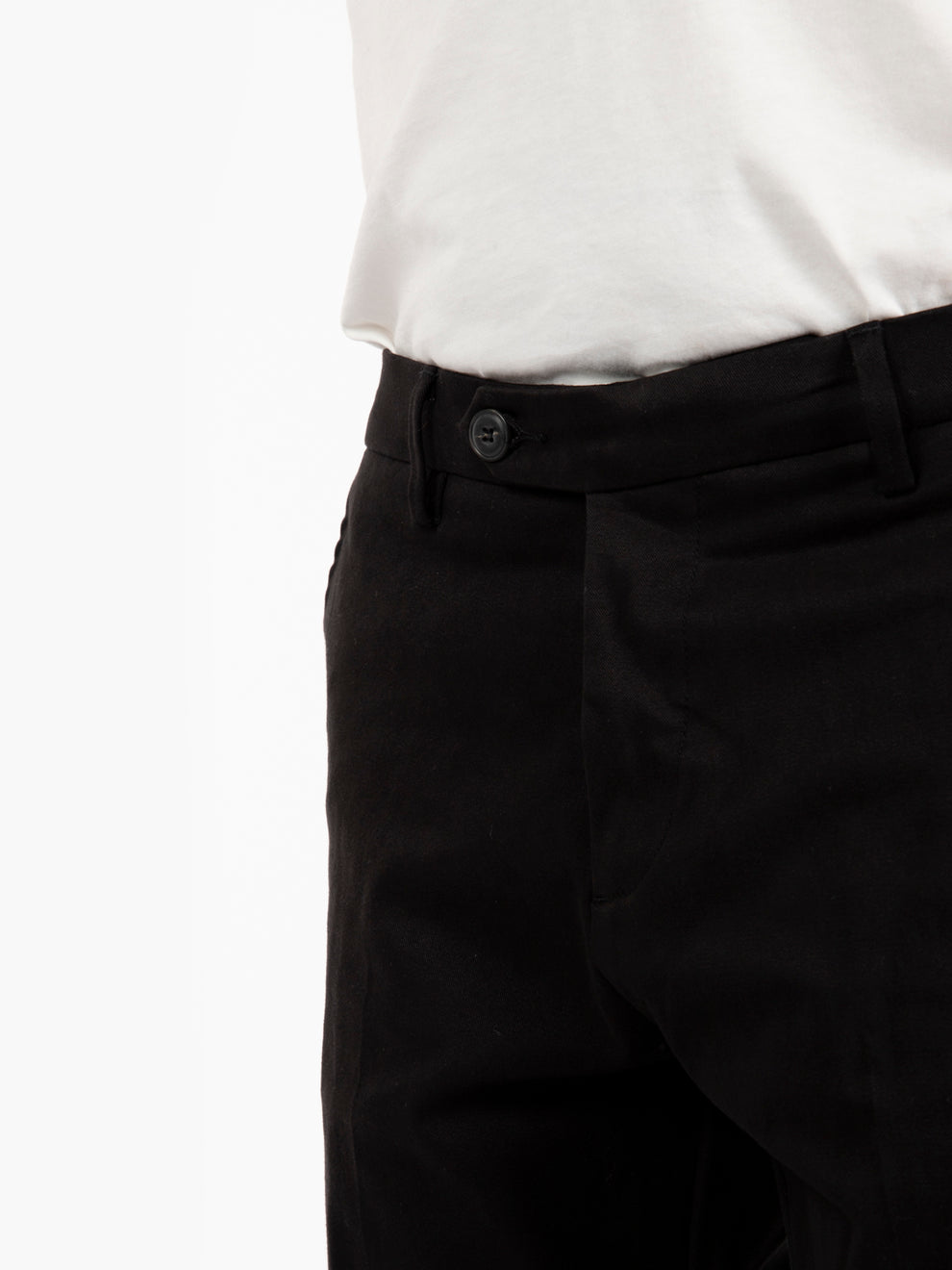 Black cotton trousers