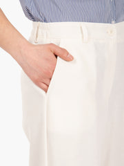 STIMM - Pantaloni in misto cotone milk