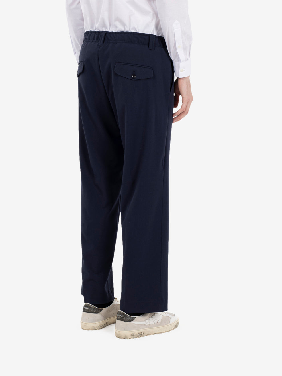 Pantaloni in poliviscosa blu
