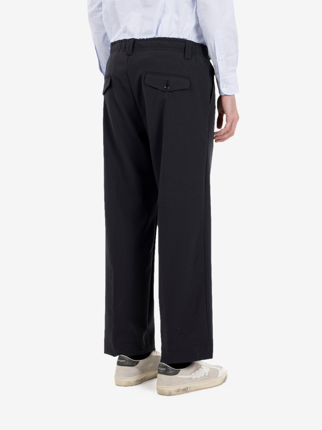 Pantaloni in poliviscosa nero