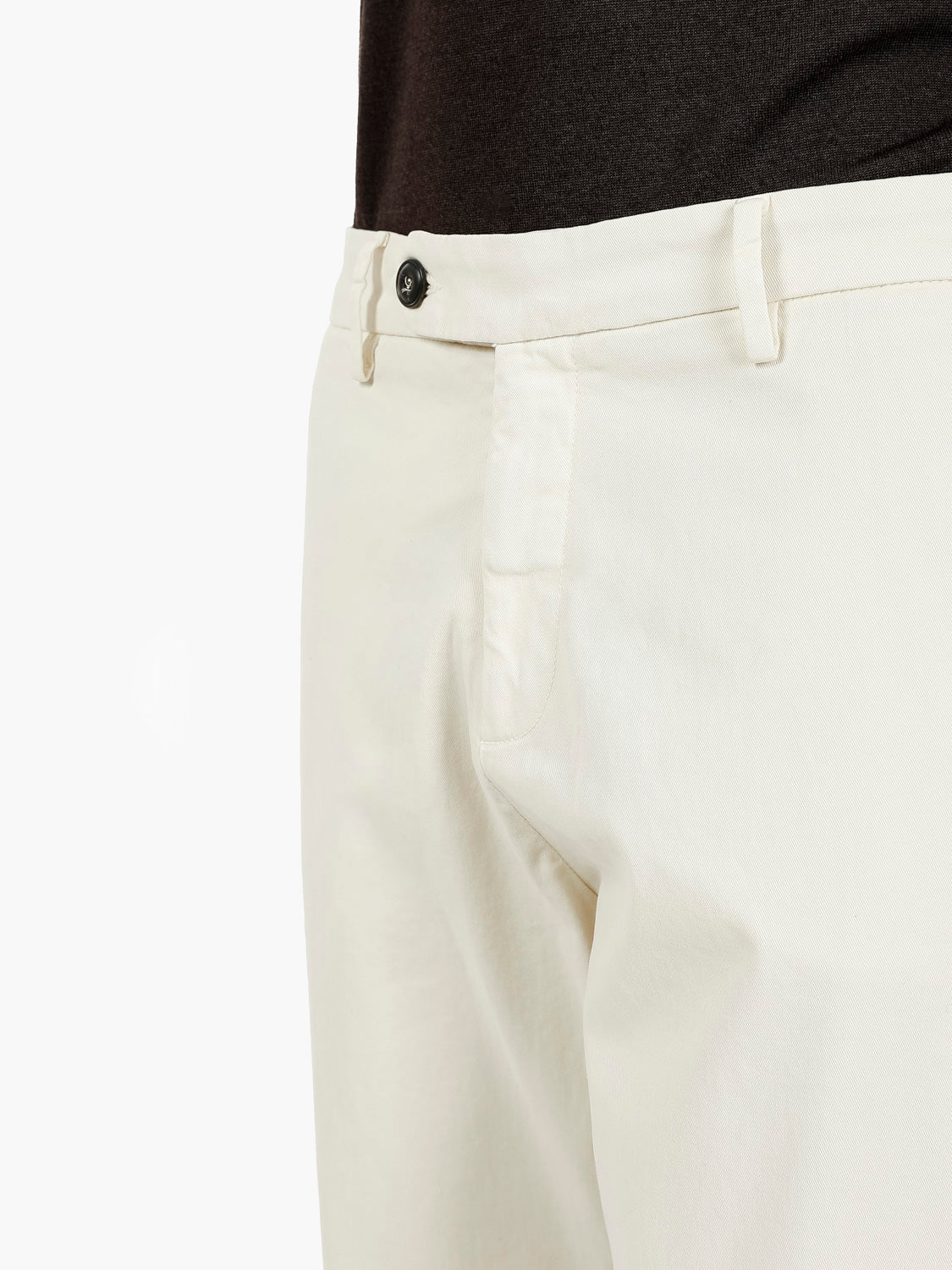 Pantaloni in twill di cotone burro