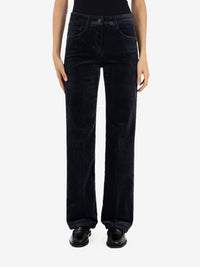 Lead straight corduroy trousers