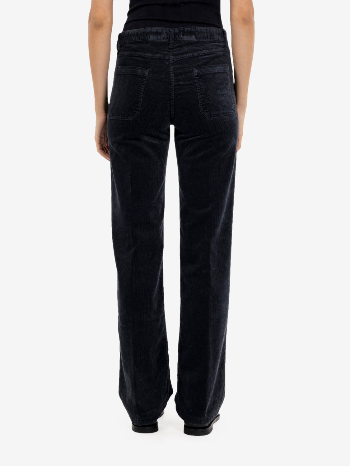 Lead straight corduroy trousers