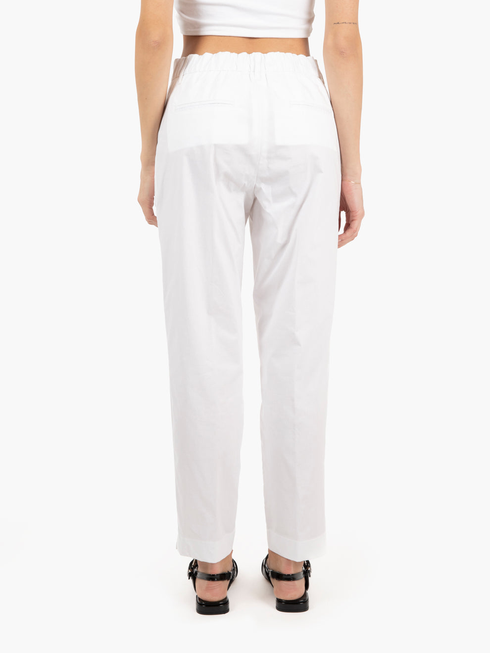 Pantaloni Iris dritti bianchi