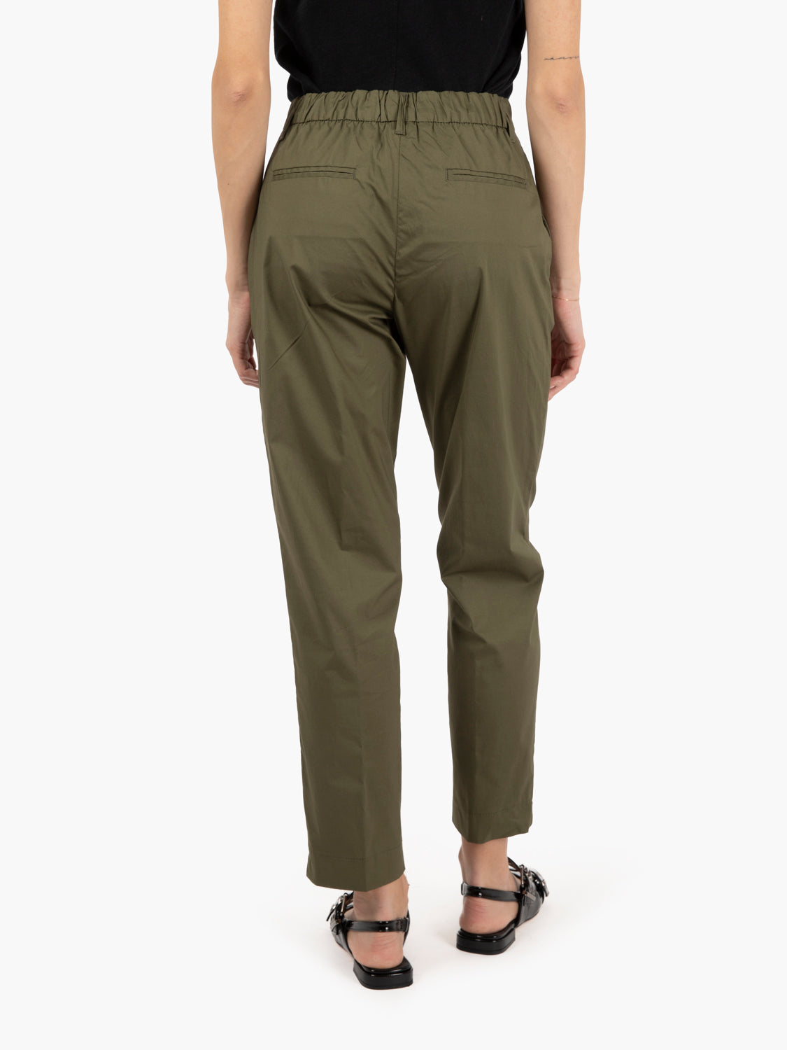 Iris straight military trousers