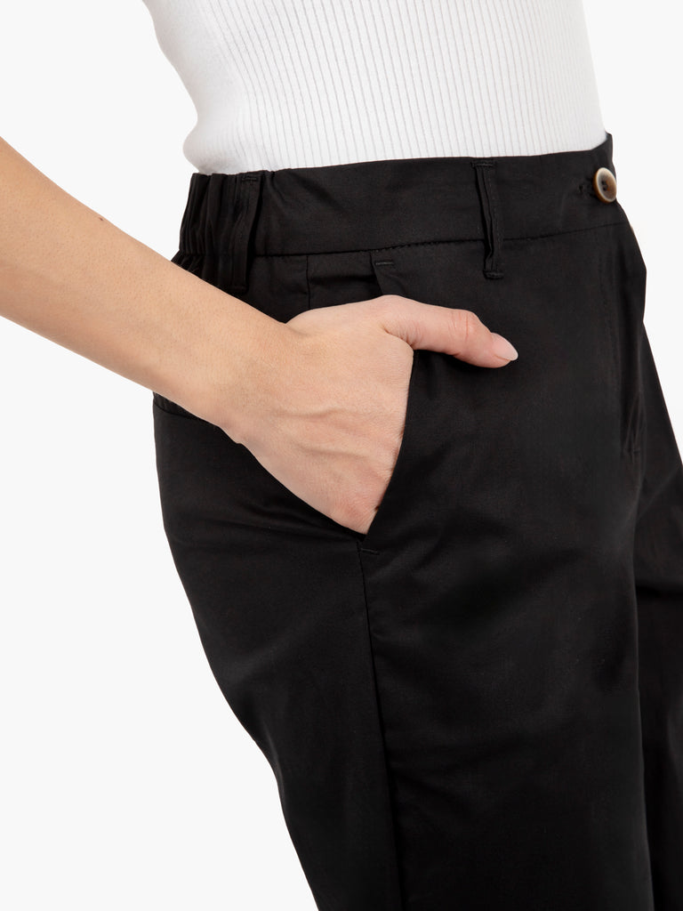 STIMM - Pantaloni Iris dritti neri