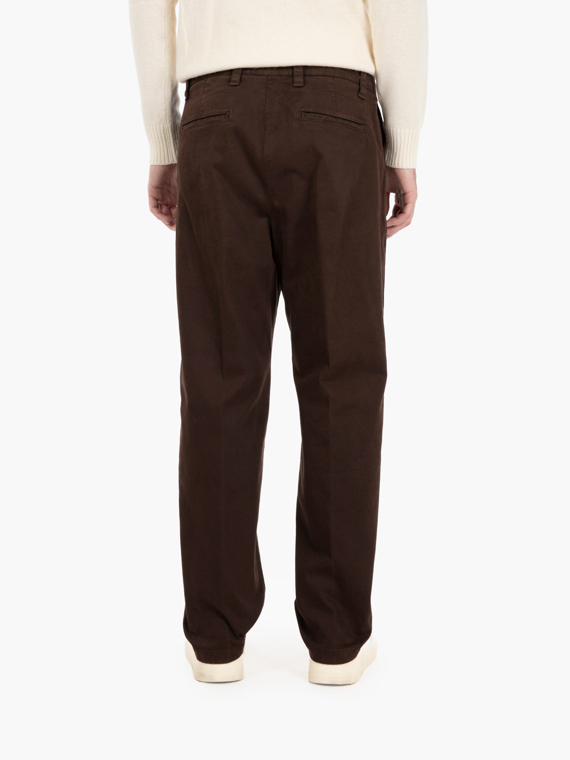 LIMA SOFT DARK BROWN TROUSERS LIMAG/126001_MRO