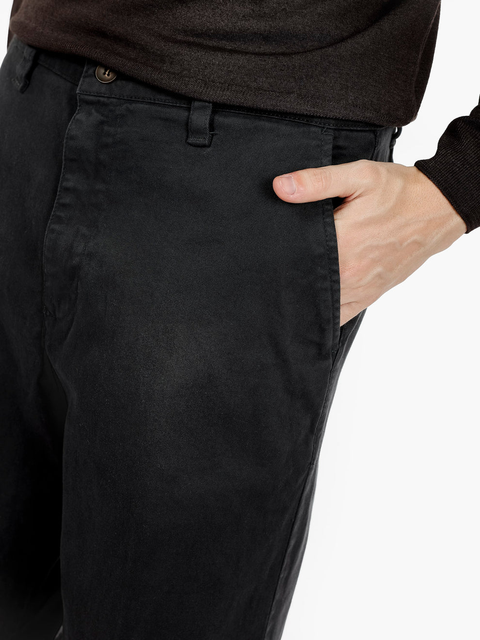 Pantaloni Lima in morbido cotone nero