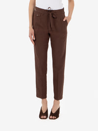 Pantaloni Martin con pinces moro