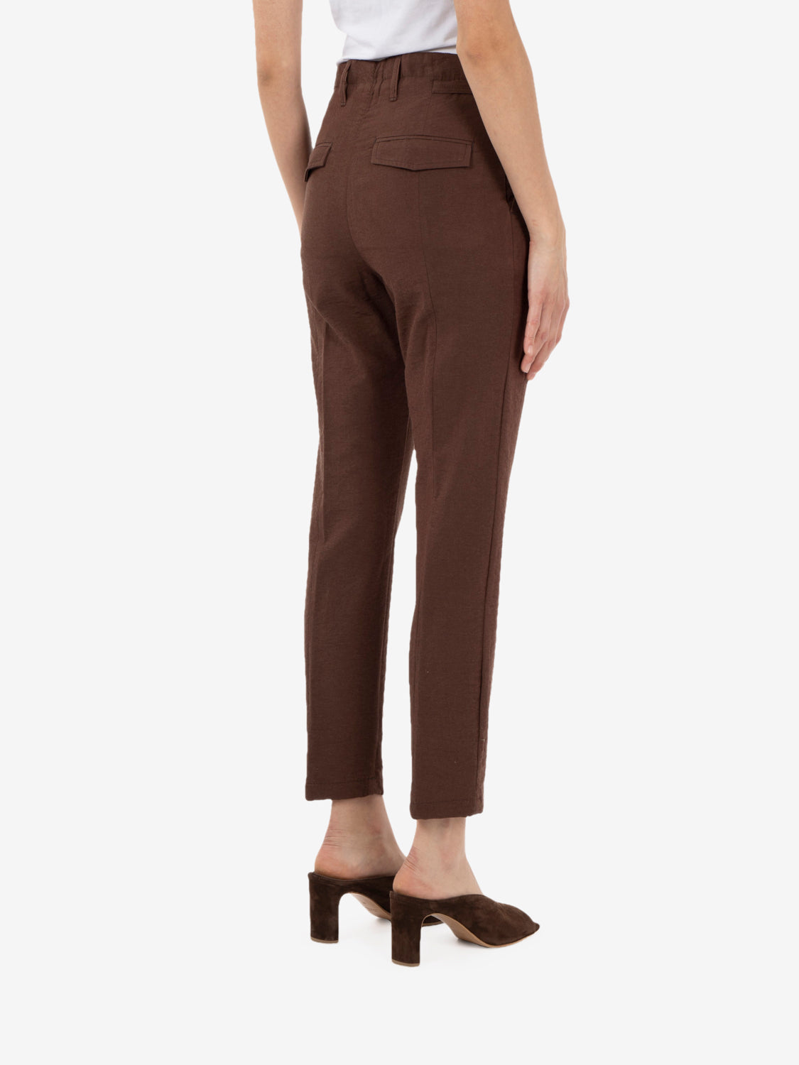 Pantaloni Martin con pinces moro