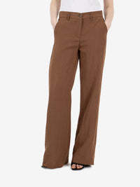 Pantaloni Mikonos in misto viscosa moro