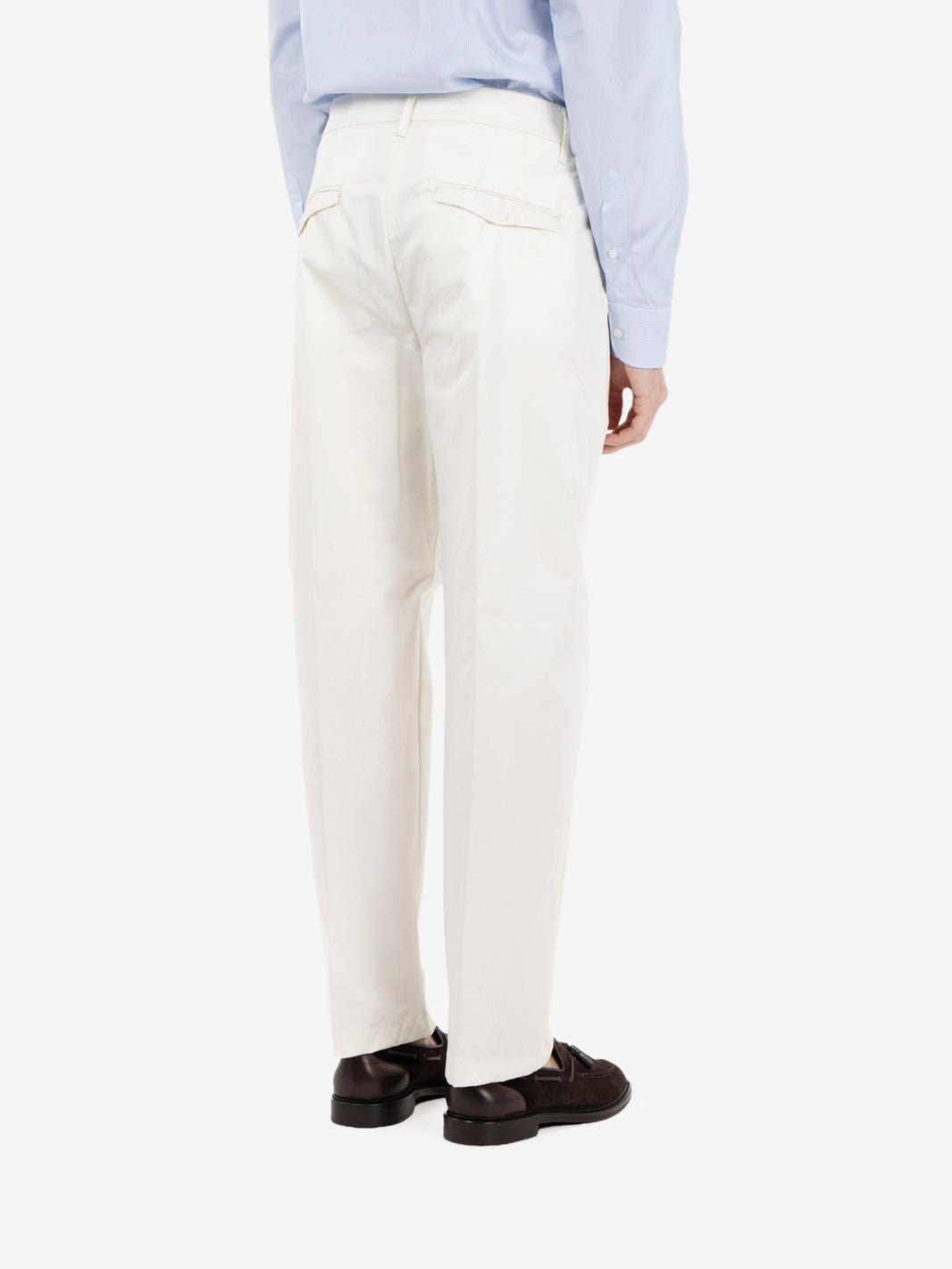 Nicky off-white pleated trousers