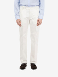Nicky off-white pleated trousers