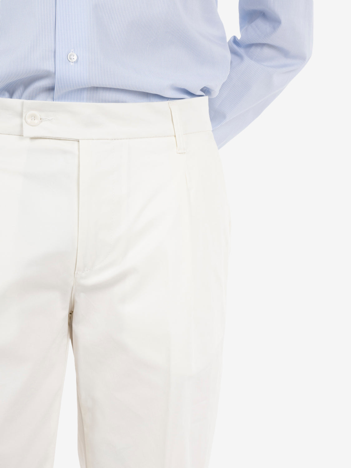Nicky off-white pleated trousers