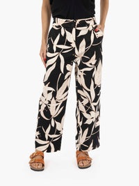 Black patterned trousers