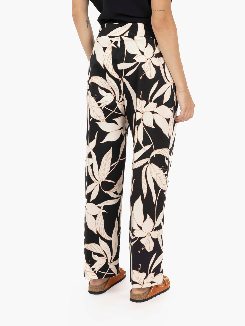 Black patterned trousers
