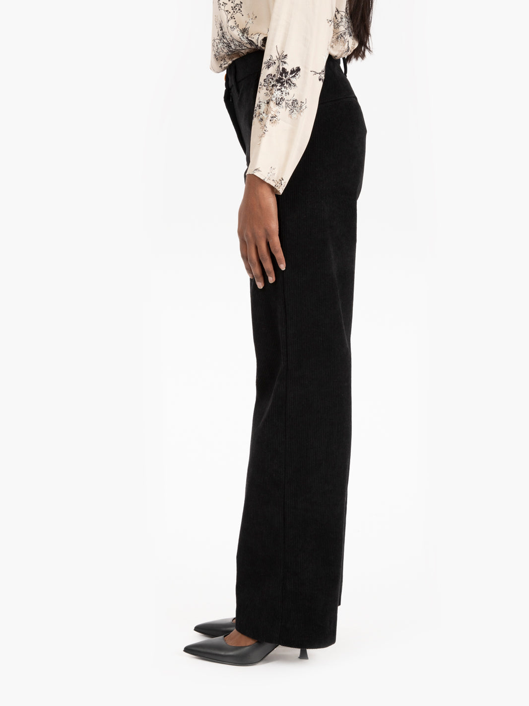 Black Corduroy Palazzo Pants