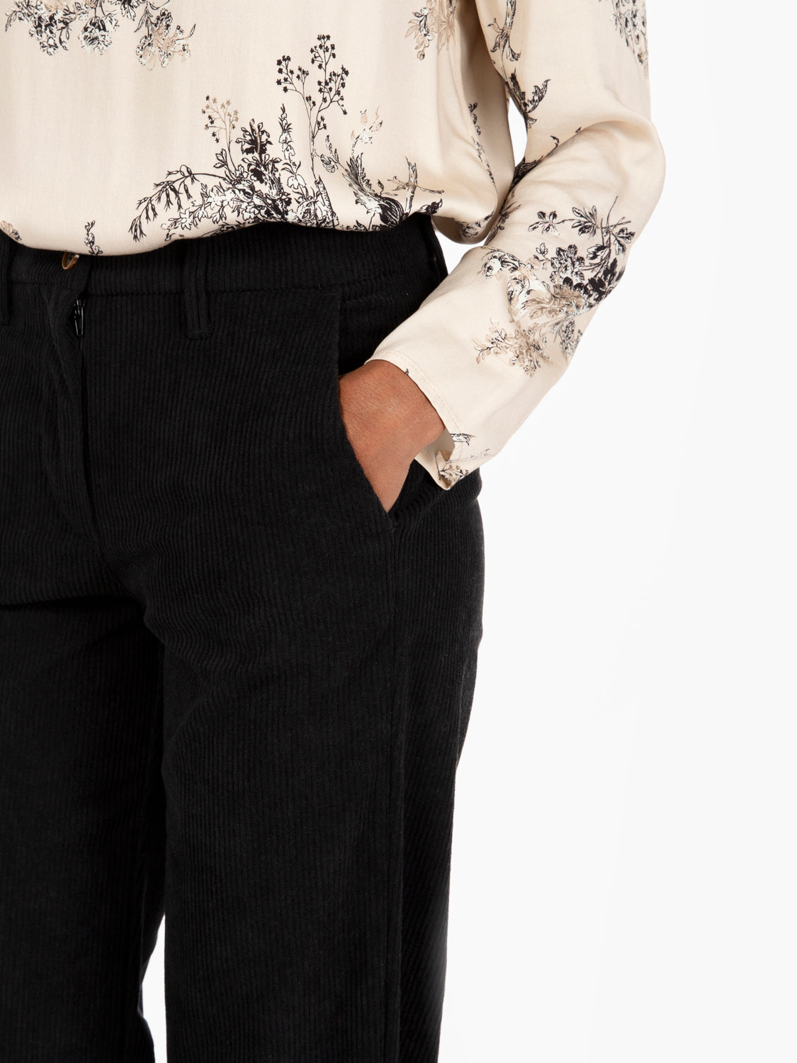 Black Corduroy Palazzo Pants
