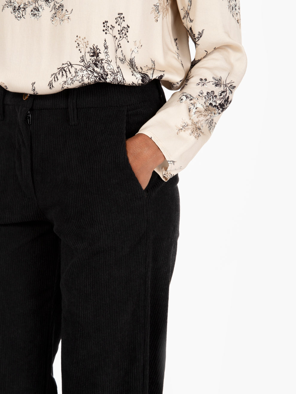 Black Corduroy Palazzo Pants