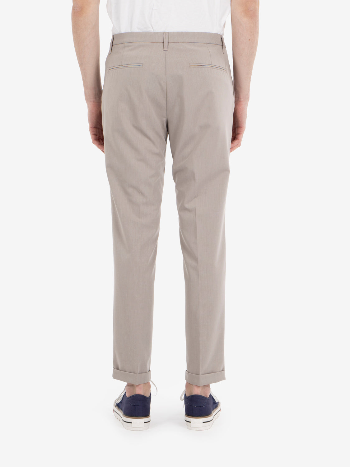 Pantaloni Picche con pinces sabbia