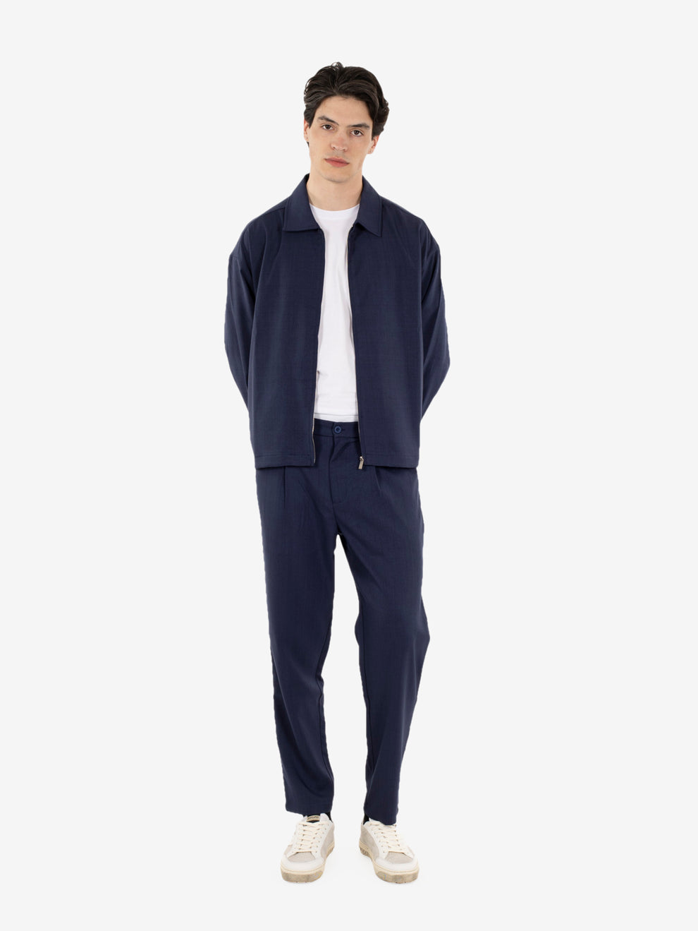 Blue regular trousers