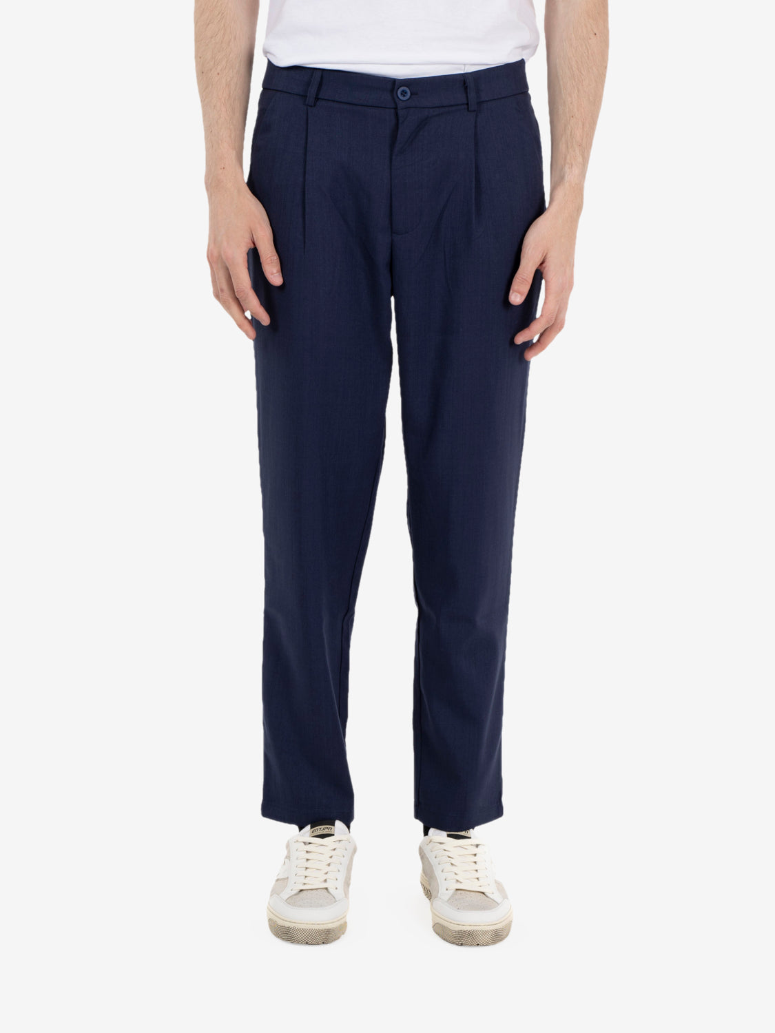 Blue regular trousers