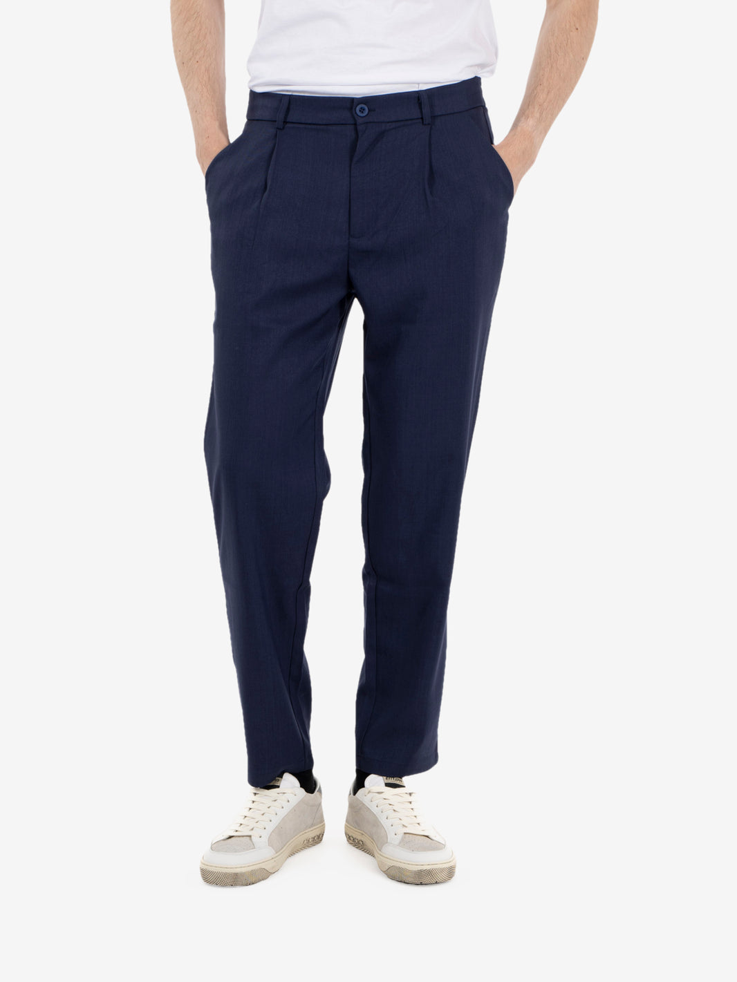 Pantaloni regular blu