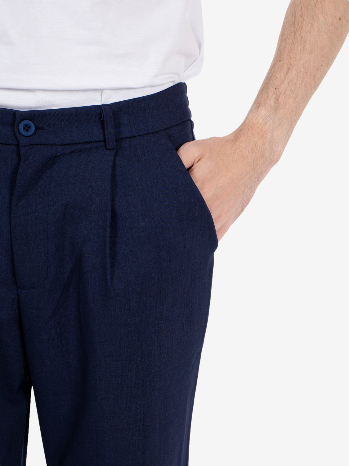 Blue regular trousers