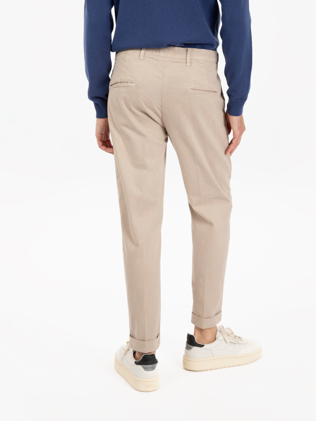 Pantaloni Rio chino in cotone beige
