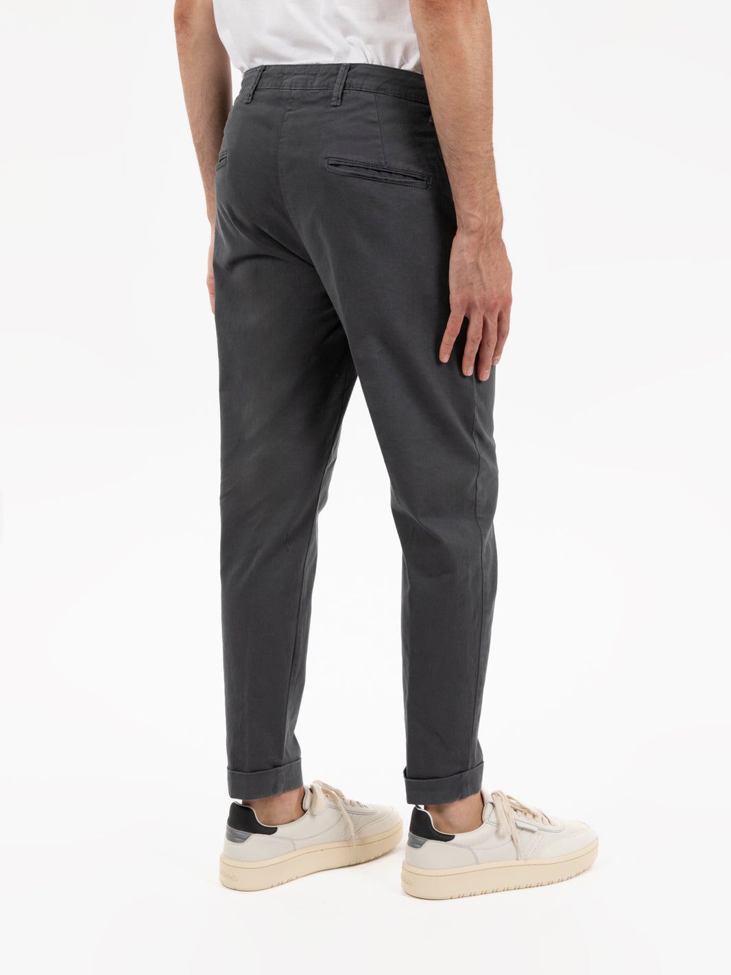 Pantaloni Rio chino in cotone grigi