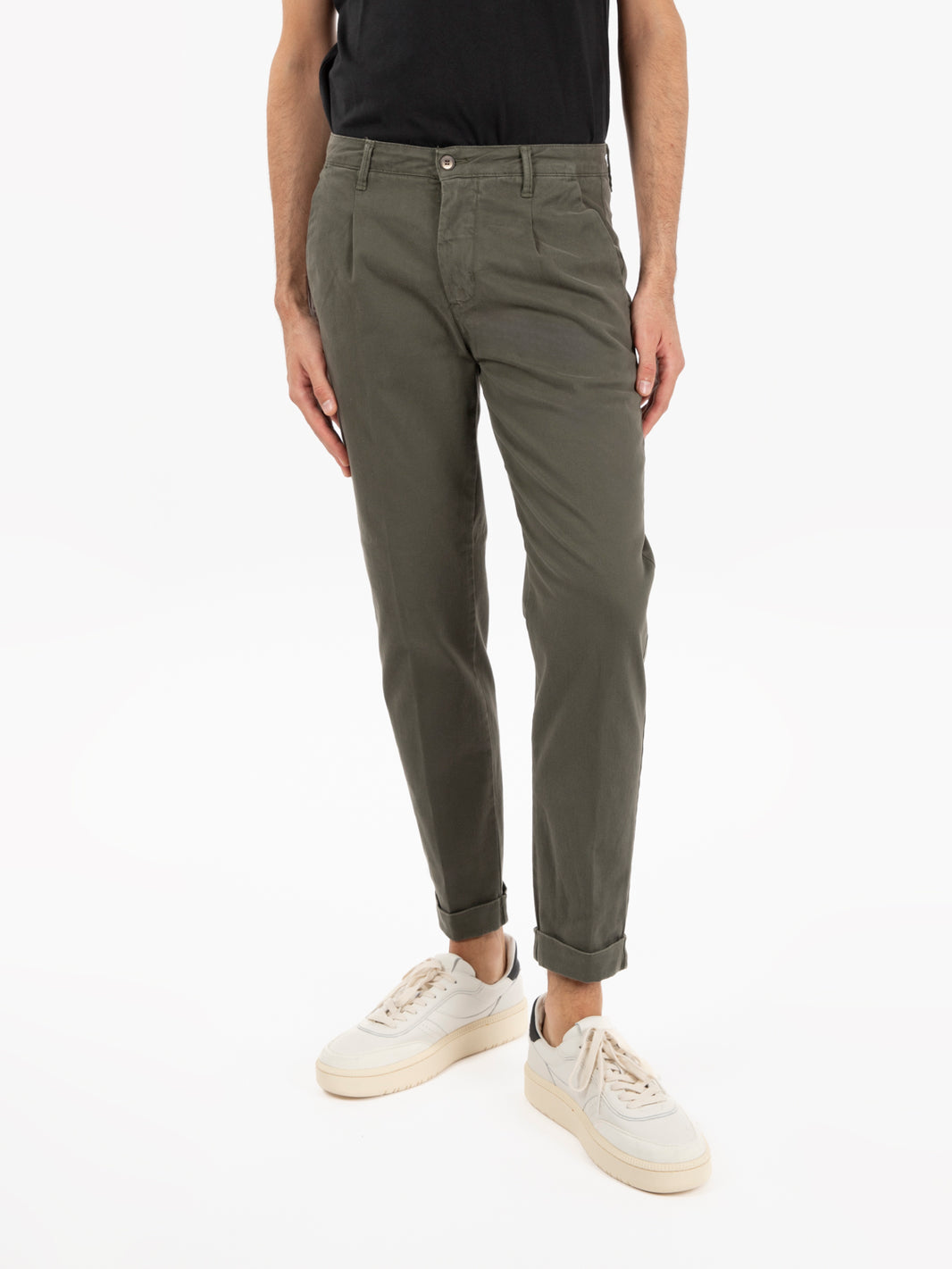 Pantaloni Rio chino in cotone militare