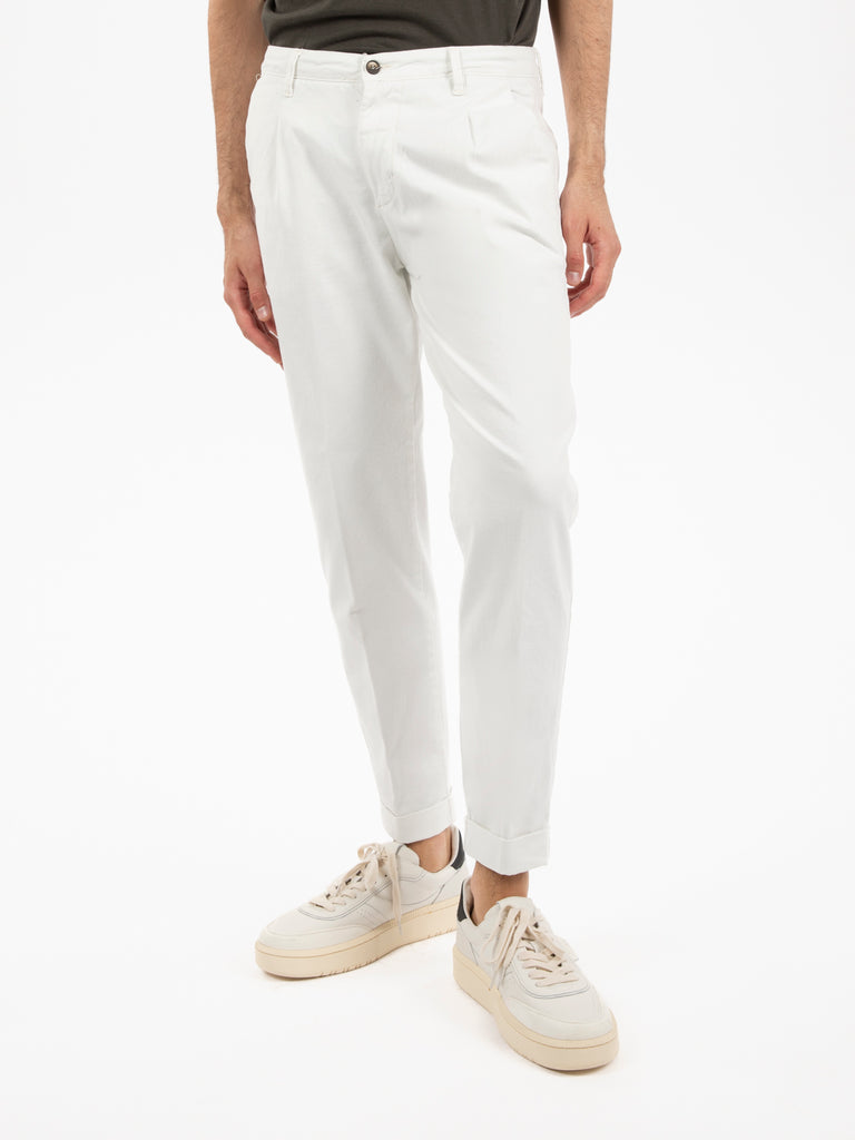 STIMM - Pantaloni Rio chino in cotone panna