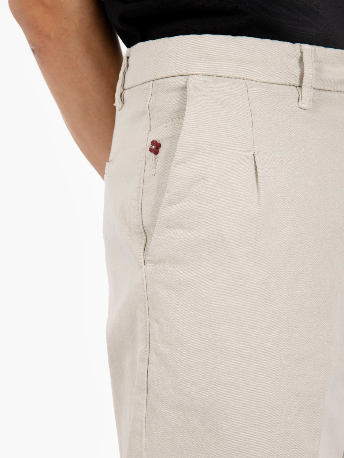RIO BEIGE RIO/GABARDINE TROUSERS_BEI