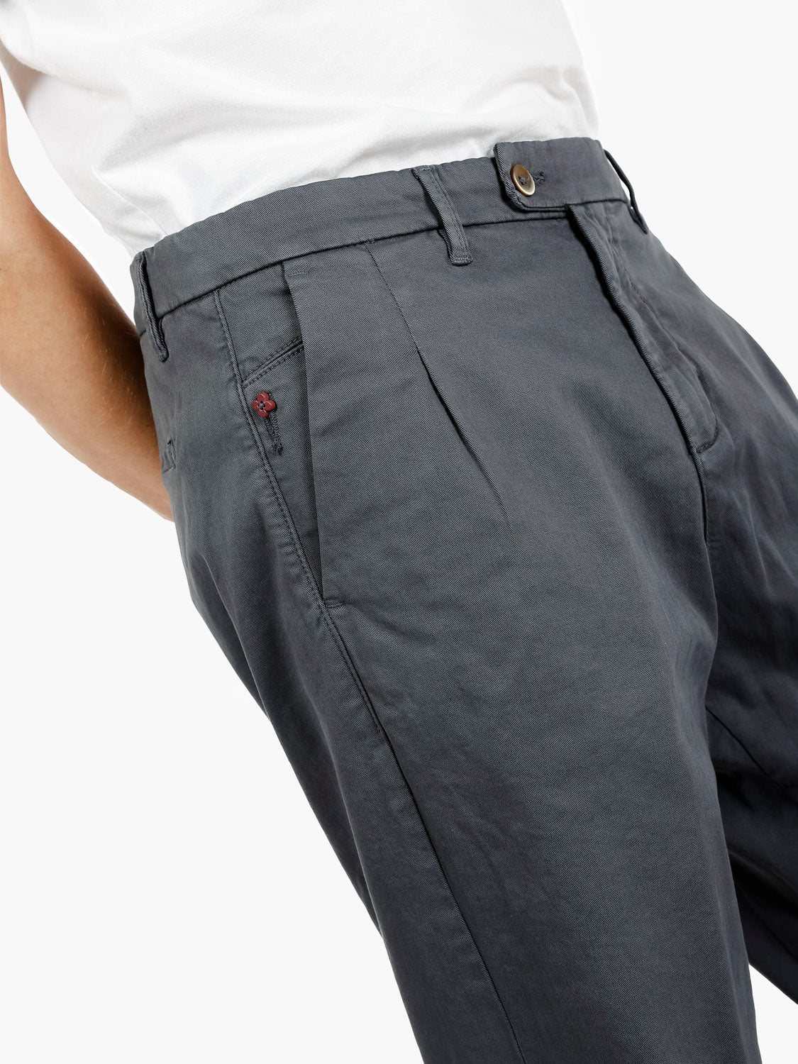 Pantaloni Rio gabardina grigio