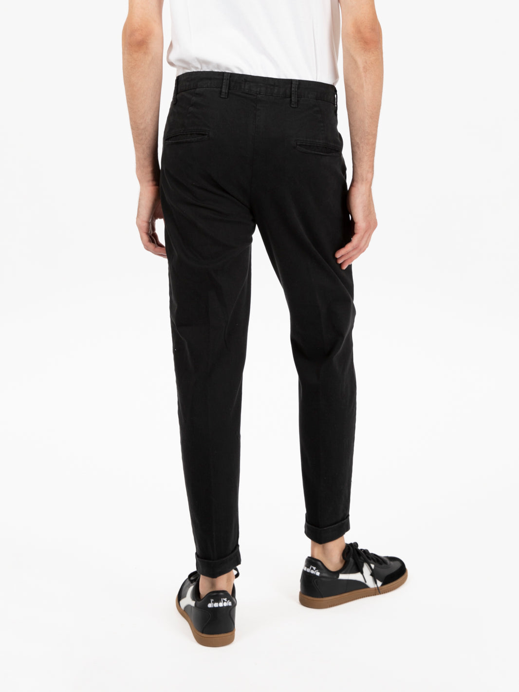 Pantaloni Rio chino in cotone neri