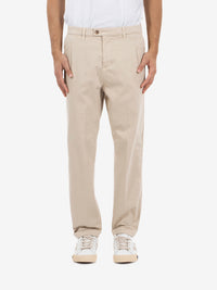 Pantaloni Rio in gabardina avorio