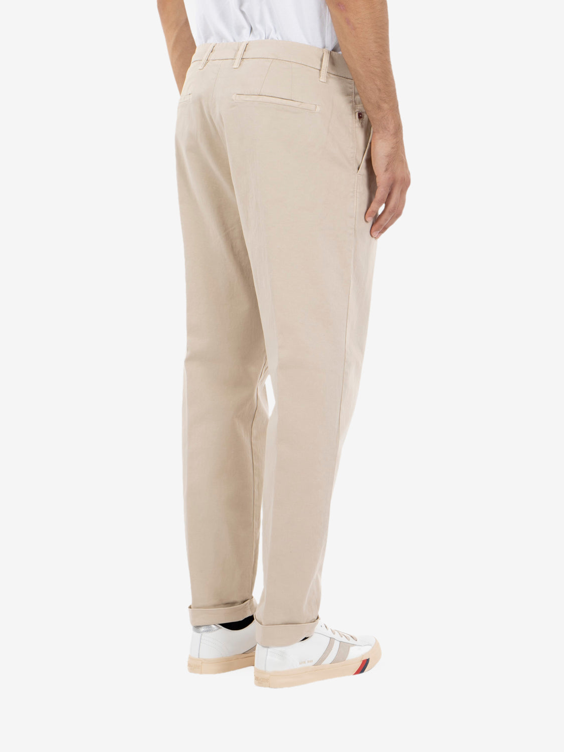Pantaloni Rio in gabardina avorio